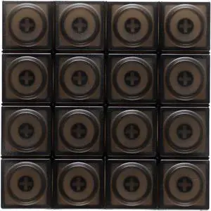 Original Blocks Bricks Keycap Transparent Frosted Keyboard Key Cap Low Profile Key Caps for Mechanical Keyboard61/87/108/104/96 Large Full Set of Keycaps (Full Set of 131keys,Black Clear)