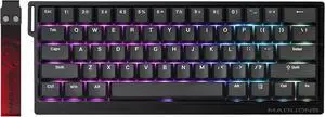 Hyekit x FGG MADLIONS MAD 60 HE RGB 60% Wired Magnetic Switch Mechanical Gaming Keyboard with Adjustable Actuation, 8000 Hz Polling Rate, Rapid Trigger Mode, Hall Effect Switches, for PC/Mac, Black
