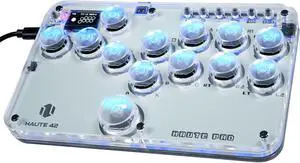 Sehawei Haute42 Arcade Stick 13Keys All-Button Gamerfinger with Custom RGB & Turbo Functions,Arcade Controller Street Fight for PC/Ps3/Ps4/Switch/Steam Game Keyboard-Supports Hot Swap & SOCD