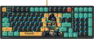 Bloody AT98 Alpha Optical Switch Performance Keyboard - Adjustable Actuation Point, Gaming PBT Keycaps, 7 RGB Backlit Effects, Renegade Design