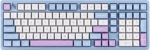 Blade101 Wireless Aluminum Gaming Keyboard, BT5.0/2.4GHz/USB-C Hot Swappable Custom Mechanical Keyboard with 8000mAh Battery, Gasket Structure, RGB Backlit, NKRO for Win/Mac (Blue)