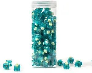 Kailh Box Summer V2 Switch, Tactile Clicky Transparent MX Switch for Custom Mechanical Keyboard (Size : 110PCS)