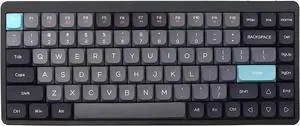 YK75 84 Keys Tri-Mode Mechanical Keyboard (2.4G+BT5.0+Type-C) with 5 Brightness Levels 17 Light Effects, Win/System Switch, Full Key Rollover, Built-in, Compatible with iMac Windows