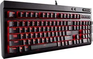 HCUCTOS Wired Game Dedicated Mechanical Keyboard,104 Keys,USB Interface PC E-Sports Game Monochrome Backlight Effect