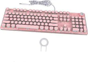 Artibetter Retro Punk Cherry Mechanical Gaming Keyboard Lightweight Laptop Accessory Smooth Keystrokes for