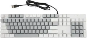 Mechanical Gaming Keyboard RGB Backlight, USB Wired Full Size with Red Switches, 28 RGB Effects, Anti-Ghosting for PC, Vista, 7, 8, 10, 11