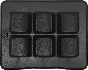 6 Key Mini Mechanical Gaming Keyboard, Compact USB Mini Keyboard with Programmable Macros, Cherry MX Switches, RGB LED Backlight for PC Gamers (Black)