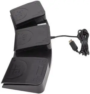 USB 3 Key Foot Switch,Photoelectric Switch Controller Programmable Computer Keyboard Ultifunction Ergonomic Sensitive Foot Pedal for Game Media Instrument