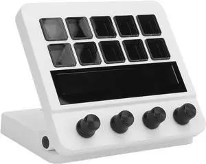 Masyrt Stream Controller with 10 Keys Dashboard Customizable LCD Buttons Studio Control Deck Keypad for PC Streaming