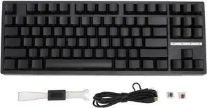 80 Percent Mechanical Gaming Keyboard, RGB Backlit 3 Mode Connection BT 5.0 Type C Wired 87 Keys Brown Switch, for 10 for Android