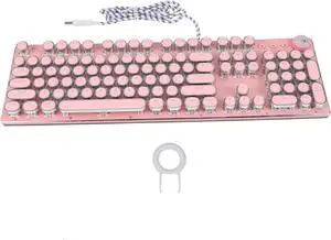 PHENOFICE Retro Punk Mechanical Keyboard Cherry Aesthetic for Gaming and Typing Laptop Desktop Comfortable PHENOFICE Retro Punk Mechanical Keyboard Cherry Aesthetic for Gaming and Typing Laptop Desktop Comfortable