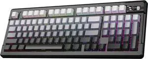 EWEADN X99 Wireless Mechanical Keyboard - 99 Keys, Three Mode Connectivity- BT5.0/2.4GHz/USB-C, Hot-Swappable PCB, Gasket Mount, 8000mAh Battery, PBT Double-Shot Keycaps, Gray, Linear EWEADN X99 Wireless Mechanical Keyboard - 99 Keys, Three Mode Connectivity- BT5.0/2.4GHz/USB-C, Hot-Swappable PCB, Gasket Mount, 8000mAh Battery, PBT Double-Shot Keycaps, Gray, Linear