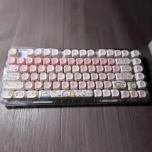 PBT Keycaps for Mechanical Keyboard - 116 Keys Pink Pig Keycaps, Dye-Sublimation Cute Keycaps MOA Profile Custom Keycaps for Mechanical Gaming Keyboard,A