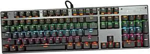 KONTONTY Gaming Mechanical Keyboard RGB Backlit Hot Swap Design Office Computer Keyboard Ergonomic Layout