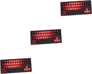 Artibetter 3 Sets Keycaps Kits for Keyboard Chic Scratchproof Keycaps Easy Install Unisex Design