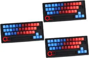 jojofuny 3sets Keycaps for Mechanical Keyboards Key Keycap Light-Transmission Design Easy to Install for