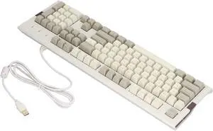 Gaming Keyboard,Mechanical Gaming Keyboard,PBT Spherical Keycaps,Vintage Stable 14 Lighting Effects Mechanical Keyboard for PC Gamers (Blue Switch)