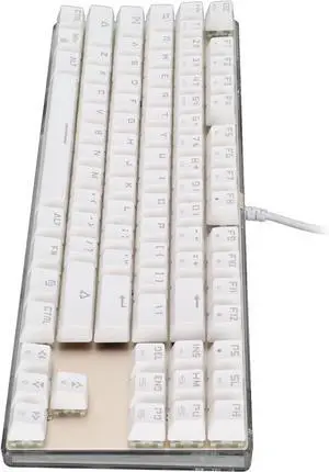 Mechanical Keyboard, with Mechanical Feel Keyboard Switch 5 Different Game Modes No Digital Keyboard, More Suitable for Gamers and Typists. (Blue Switch)