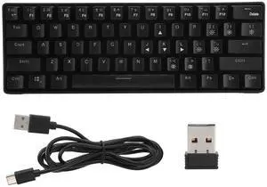 Wired Keyboard Dual Mode RGB Gaming Mechanical Computer Supplies YK600 2.4G Receiver
