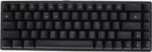 60% Mechanical Gaming Keyboard, Compact 61 Keys BT 5.0 2.4G USB C Keyboard with RGB Backlit, Mini Portable Keypad for Smartphones Laptops Tablets (Black)