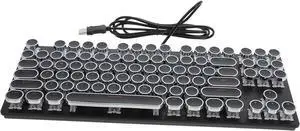 87 Office Backlit Keyboard Color Gaming Keyboard Led USB Keyboard Rainbow Keyboard USB Wired Keyboard RGB Keyboard Mecanichal Mechanical Keyboards Abs K550 Hardware Punk/3 (Color : Black, Size : 35.