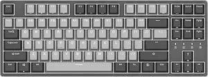 Mechanical Keyboard Gaming 87 Keys Wired USB Keyboards Two-Color Closed Cross Keycap, Adjustable Character Backlight