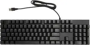 104 Keys Full Size Wired Mechanical Keyboard,USB Wired Gaming Keyboard with Numeric Keypad Red Switch for W INDOWS, for Gamer Typists Office Home (Black)