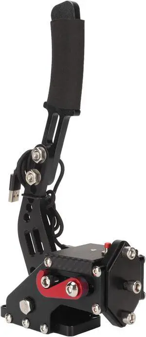 2 in 1 PC Sim Racing Game Handbrake - USB Plug and Play, High Accuracy, Compatible with G27 G25 G29 T500 T300, (Black)