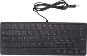 FOPEAS Compact Gaming Keyboard  Wired 64 Key RGB Backlit Desktop Keyboard for Notebook Computer Accessories  Your Gaming Experience