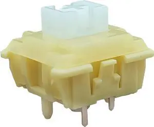 Tecsee Mechanical Keyboard Silent Shaft Switch Lubricated, Silent Linear Low Profile Yellow Medium Switch for Tablet Notebook Desktop Computer Peripheral Keyboard(70PCS Linear)