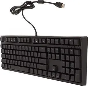 KOSDFOGE Mechanical Keyboard, Mechanical Gaming Keyboards Brown Switch 108 Key Ergonomic One Key Calculator Function Wired Keyboard ABS F108 for Home Office Black