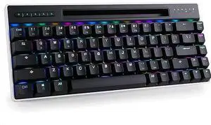 Feiyx RGB Gaming Keyboard RGB LED Backlit Illuminated 68 Key Silent Keyboard with for Windows & Mac PC Gamers