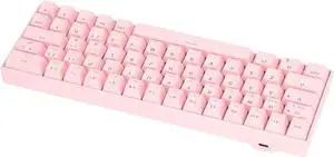 3 Modes Wireless Mechanical Keyboard Pink 2.4G RGB Wireless Mechanical Gaming Keyboard with 3 Modes N Key Rollover Brown Switch