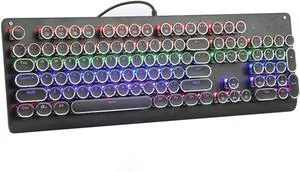 Feilx Gaming Keyboard and Mouse Combo, Wired Gaming Mechanical Keyboard 104keys Anti-ghosting Backlit LED for Gamer Laptop Computer