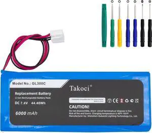 Replacement Battery for DJI Ins pire 1 Controller,Inspire 2 Controller,Phantom 3 Controller,Phantom 3 Drones Controller,fits 1650120,GL300F,GL300C