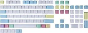 POM Jelly Keycaps Set 109-Key Doubleshot Translucent OEM Profile Candy Color for Custom Mechanical Keyboard (Top Printed)