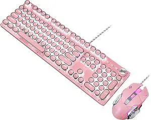 Fashionable LED Punks Backlit Professional Wired Mechanical Gaming Keyboard