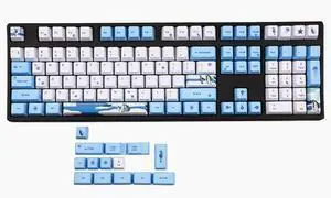 104 Keys Penguin OEM Profile PBT Keycaps Top Printed Dye Sublimation Switch for Cherry RGB MX Mechanical Keyboard Gaming Replace