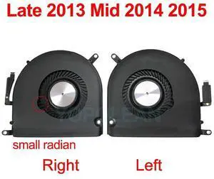 2013-2015 Left Right  Full Test Original A1398Right CPU Cooling Fan For MacBook Pro Retina 15" A1398 Mid2012 Early 2013 Late 2013 2014 2015 Year