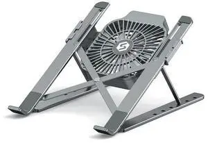 with 2 fans Laptop Cooler Base Stand Foldable Laptop Cooling Pad Portable Height Adjustable Notebook Stand for 11-17.3 InchCool Fans with 2 fans Laptop Cooler Base Stand Foldable Laptop Cooling Pad Portable Height Adjustable Notebook Stand for 11-17.3 InchCool Fans