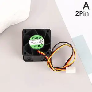 2pin  For Sunon PMD1204PQBX-A 4CM 40MM 4028 12V 6.8W High- Speed Server Cooling Fan 40*40*28MM