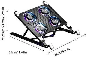 Four fan model Cooling Pad For Computer Laptop PC Notebook LaptopFolding Height Adjustable Powerful Silent Laptop Cooling Stand Avoid Four fan model Cooling Pad For Computer Laptop PC Notebook LaptopFolding Height Adjustable Powerful Silent Laptop Cooling Stand Avoid