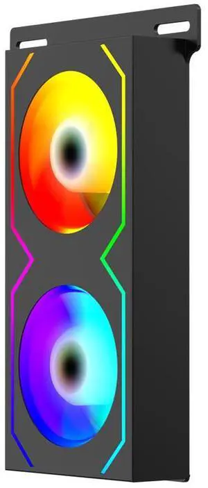 Black 1PCS RAM Memory Module 4Pin PWM/5V 3Pin ARGB 600 -3600RPM RAM Radiator Heatsink with Dual 5020 Cooling Fans for DDR4 DDR5 RAM Cooler Black 1PCS RAM Memory Module 4Pin PWM/5V 3Pin ARGB 600 -3600RPM RAM Radiator Heatsink with Dual 5020 Cooling Fans for DDR4 DDR5 RAM Cooler