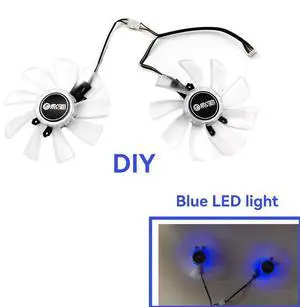 DIY Blue Fan  DIY 100MM 4PIN DC 12V RTX2080 2080S GPUfor GALAX RTX2060S 2070 2080TI SUPER EX graphics card cooling fan