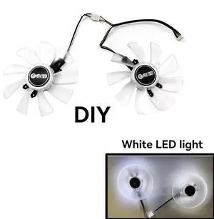 DIY white fan  DIY 100MM 4PIN DC 12V RTX2080 2080S GPUfor GALAX RTX2060S 2070 2080TI SUPER EX graphics card cooling fan