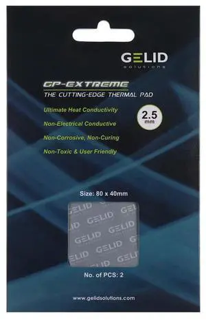 Gelid Solutions GP -Extreme ?80 x 40 x 2.5MM Thermal Pad 2PCS