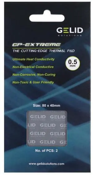 Gelid Solutions GP -Extreme ?80 x 40 x 0.5MM Thermal Pad 2PCS