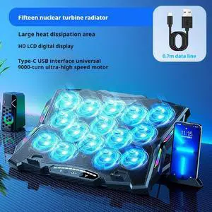 15 nuclei Ice Coorel Laptop Cooler Base Lcd ScreenNuclei Wind Pressure Silent Air Cooled Cooling Bracket Gaming Laptop Accessories 15 nuclei Ice Coorel Laptop Cooler Base Lcd ScreenNuclei Wind Pressure Silent Air Cooled Cooling Bracket Gaming Laptop Accessories