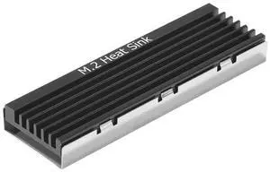 M.2 SSD NVMe Heat Sink M2 2280 SSD Hard Disk Heat Sink with Thermal Pad for Desktop PC PCIe SATA M2 SSD 2280,Black