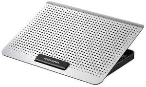 Silver Cooling Pad Notebook Stand Cooling Pad 7 Height Levels Wind Adjustment Knob for 17 inch Notebook Computers Laptop Silver Cooling Pad Notebook Stand Cooling Pad 7 Height Levels Wind Adjustment Knob for 17 inch Notebook Computers Laptop